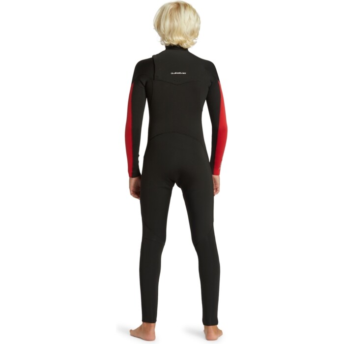 2024 Quiksilver Junior Everyday Sessions 4/3mm Chest Zip Wetsuit EQBW103106 - High Risk Red